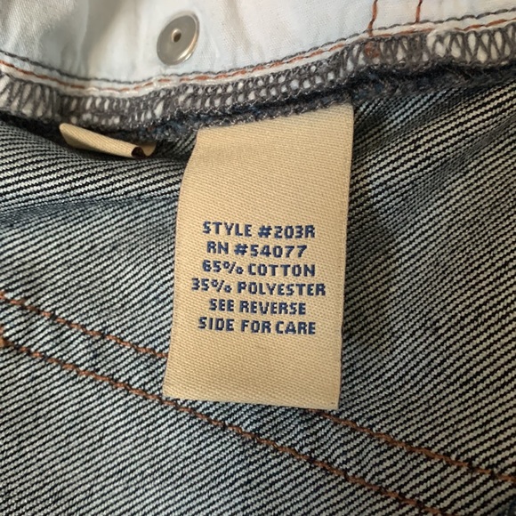 CAbi Jeans #203A Dark Wash Blue Denim Boot Cut Stretch Mid-Rise - Size 6 - NWOT - Picture 9 of 10